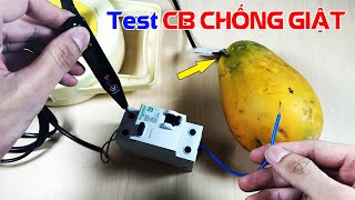 Test hoạt động của CB chống giật RCBO Schneider 40A  Dòng rò 30mA [upl. by Adamsen]