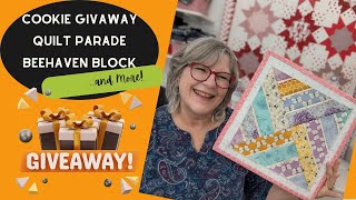 🎁Cookies for 2 of you A Quilt Parade and BeeHaven block [upl. by Linsk]