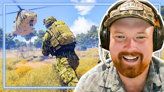 US Marine Reacts to Arma 3 [upl. by Melisenda817]