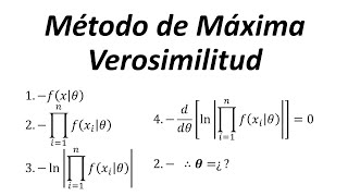 Funcionamiento del Método de Máxima Verosimilitud [upl. by Raddi504]