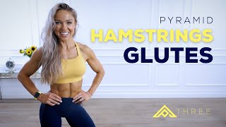 GLUTES amp HAMSTRING WORKOUT  Lower Body  Pyramid Series Day 3 [upl. by Meihar]