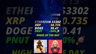 Daily Crypto Prices Update November 12 2024 Daily Highs bitcoin eth xrp doge solana trading [upl. by Etnuahs]