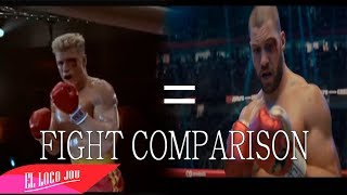 Rocky IV Fight References in Creed 2 FINAL FIGHT COMPARISON [upl. by Chrisse]