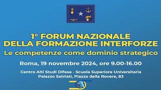 1° Forum Nazionale della Formazione Interforze [upl. by Thora]