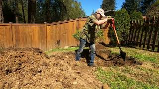 Digging septic for county inspection [upl. by Feingold]