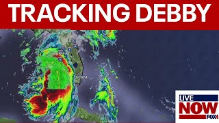 Tropical Strom Debby intensifies tornado warnings underway  LiveNOW from FOX [upl. by Heyer644]