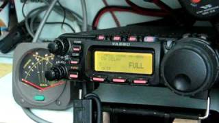 Yaesu FT857D CW operation and menu demonstration [upl. by Dorison]