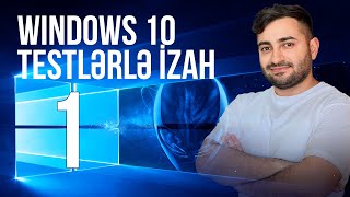 WINDOWS 10 55 İzahlı Test [upl. by Tiffy]