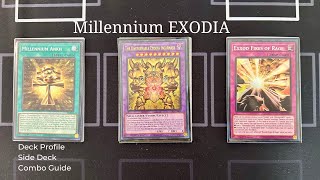 COMPETITIVE Millennium EXODIA Deck Profile w Side Deck amp Combo Guide [upl. by Lenaj]