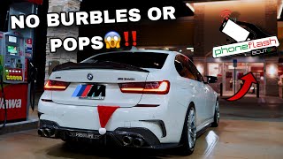 TURNING BURBLES OFF COMPLETELY IN MY STAGE 2 TUNED M340I‼️😱 SOUNDS AMAZING MUST SEE🔥 [upl. by Heddie]