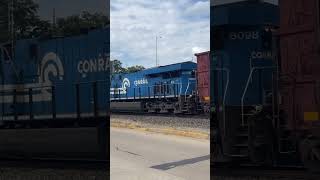 Norfolk Southern 18N Conrail 8098 Mid DPU [upl. by Brownley]