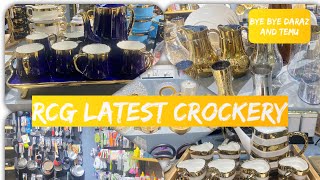 Rcg mall faislabad crockery Kitchen shopping for my new home [upl. by Naujid]