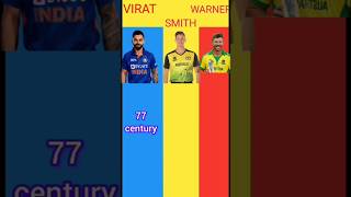 Virat Kohli vs smith vs warner comparison👀👈 viratkohli steve david cricket ipl facts shorts [upl. by Stetson]