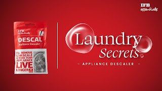 IFB essentials  Laundry Secrets  Descal Appliance Descaler [upl. by Llewen]