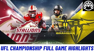 Birmingham Stallions vs San Antonio Brahmas Full game Highlights 4th  UFL CHAMPIONSHIP  FOOTBALL [upl. by Laszlo197]