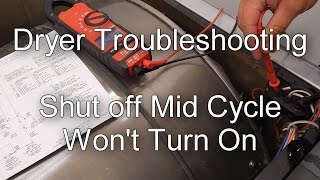 Dryer Shut Off MidCycle and Wont Turn Back on  How to Troubleshoot [upl. by Enneirda]