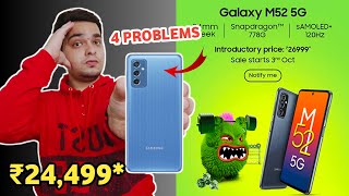 Samsung Galaxy M52 5G Launched  Buy Or Not Samsung M52  Pros amp Cons  Best Phone Under 25000 🔥🔥 [upl. by Let]