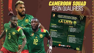 Qualification CAN 2023 Voici la liste des Lions Indomptables du Cameroun [upl. by Nate]