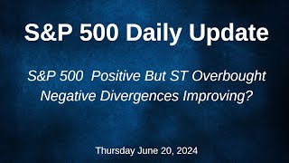 SampP 500 Daily Market Update for Thursday June 20 2024 [upl. by Borszcz]