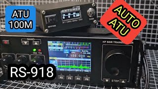 RS918  SDR HF Transceiver  ATU100M Auto Antenna Tuner  Live Contact [upl. by Laehcim]