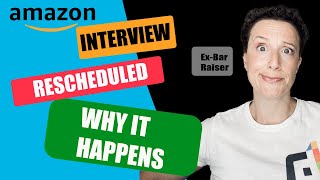 Interview Rescheduled At Amazon WHY IT HAPPENS [upl. by Alauqahs]