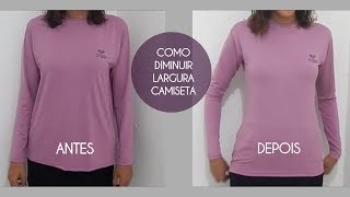 COMO DIMINUIR LARGURA DE CAMISETA  Roupas Feitas por Mim [upl. by Leschen793]