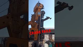 Crane Fails fails workerfails skills constructionfail failsatwork trucks failsatwork [upl. by Karlin]