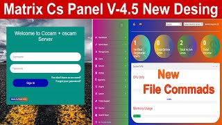 Matrix Cs Panel V 4 5 New Desing File Commads Download by Solution Ki Dunya 2022 [upl. by Kato]