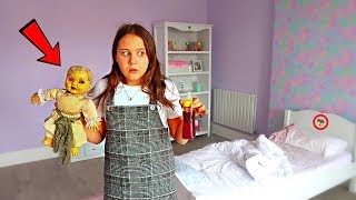 24 Hours OVERNIGHT In My Little Sisters Room DOLL MYSTERY [upl. by Esydnac140]