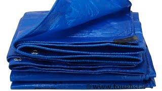 Toughstacks 150 GSM Tarpaulin Tirpal Tadpatri Tharpai Thadika Tarp  Waterproof UV Blue 6FTX9FT [upl. by Odlavso]