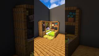 تصميم سرير متناسق 🛏️🧡 minecraft [upl. by Candida]