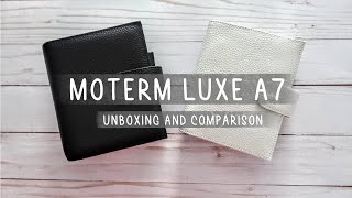 Moterm LUXE A7 Pocket Planner Unboxing and Comparison [upl. by Camus]