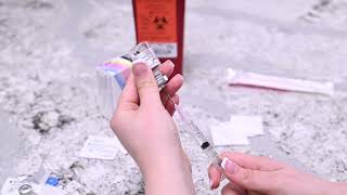 Pregnyl Intramuscular Injection Meded Instructional Video by ReUnite Rx  Mandarin [upl. by Aubine]