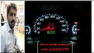 how to light modification dashboard meter Suzuki VXR [upl. by Ecinaej]