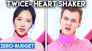 KPOP WITH ZERO BUDGET TWICE Heart Shaker [upl. by Earissed369]