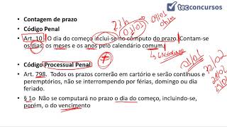 02020104 Aula de Contagem dos Prazos Direito Penal [upl. by Hilly803]