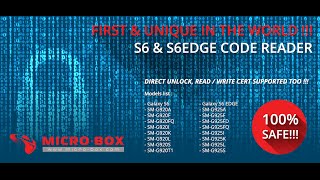 Micro Box Galaxy S6 Edge SMG925T TMOBILE USA Read Codes [upl. by Annim]