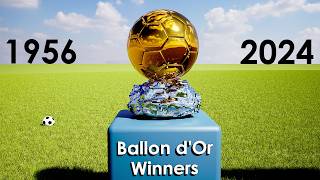 Ballon dOr All Winners 19562024 [upl. by Ebeneser387]