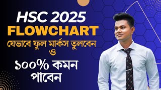 HSC 2025 Flowchart যেভাবে ফুল মার্কস তুলবেন ও 100 কমন পাবেন। [upl. by Srednas]