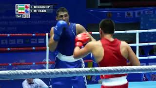 Bektemir Melikuziev UZB vs Sajad Mehrabi IRI Asian Championships 2015 SFs 75kg [upl. by Ydnes]