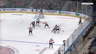 Simon Holmstrom scores a goal against the New Jersey Devils [upl. by Aikas]