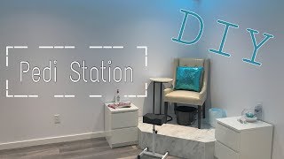 Building A DIY Pedicure Station For Under 150  DiamondBeautyCa [upl. by Seaden612]