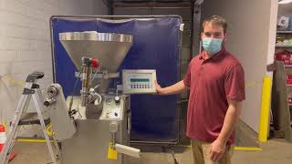 Vemag 500 vacuum stuffer with dripless valve demonstration [upl. by Mazurek]