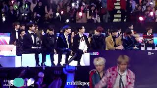 MAMA 171201  BTS Performing  Reaction EXO NCT127 Got7 Red Velvet Day6 Wanna One [upl. by Walters447]