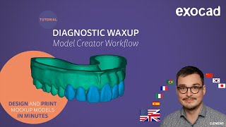 Diagnostic Waxup Model  Model Creator Workflow VIDEO TUTORIAL [upl. by Runck]