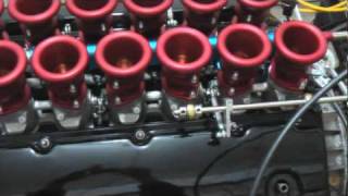 BMW V12 on dyno with down draft intake [upl. by Nilpik906]