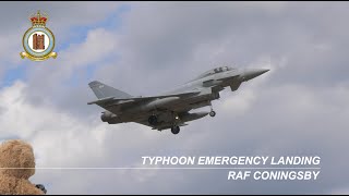 Genuine Emergency Landing 7700 Eurofighter Typhoon Pilot wSuspected Hypoxia  RAF Coningsby [upl. by Zicarelli]