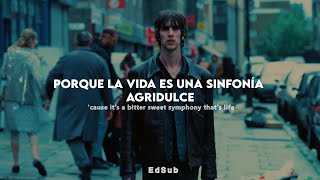 The Verve  BITTER SWEET SYMPHONY Sub Español  Lyrics Video Official [upl. by Anitsuj]