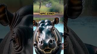 Hippopotamus Noises shorts  🦛🦛🦛 Hippo Sounds [upl. by Aidnama]