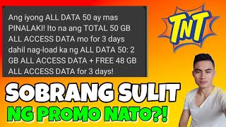 SULIT NA DATA  50 pesos mo May 50GB kana😲  Tnt Promo [upl. by Briano]